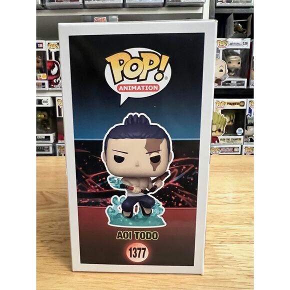LE PR STICKER GLOW CHASE Aoi Todo Funko Pop #1377 Jujutsu Kaisen Chalice GITD - Picture 2 of 6